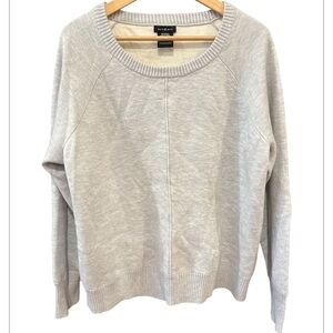 Max & Mia Crew Neck Sweater Heather Gray Long Sleeve X-Large Warm